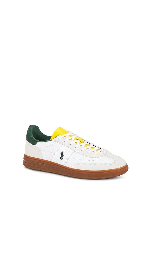 Bedford Leather And Suede Low Top Sneaker in White. - size 10 (also in 11, 12, 13, 8, 9) - Polo Ralph Lauren - Modalova