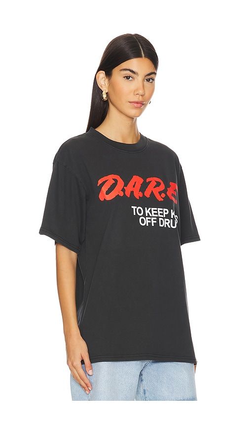 D.A.R.E. To Keep Kids Off Drugs Boxy Tee in Black. - size L (also in M, S, XL/1X) - Philcos - Modalova