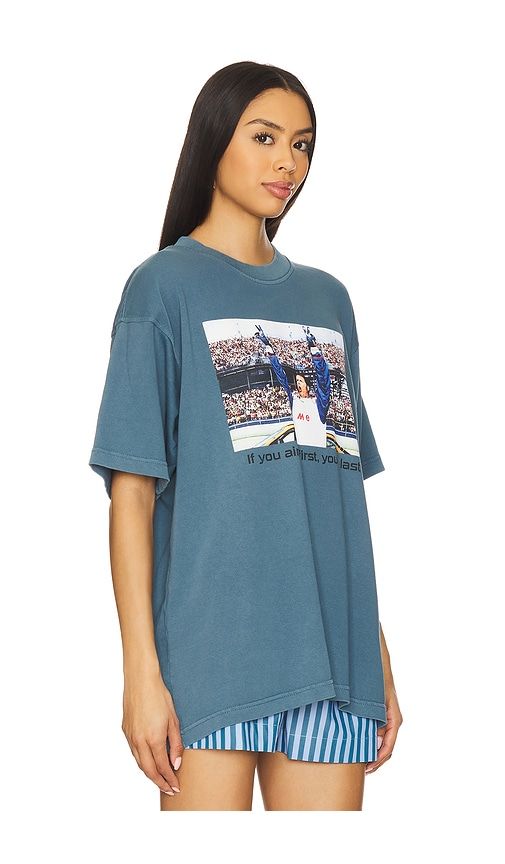 Talladega Nights If You Ain't First, You're Last Boxy Tee in Blue. - size L (also in M, S, XL/1X) - Philcos - Modalova