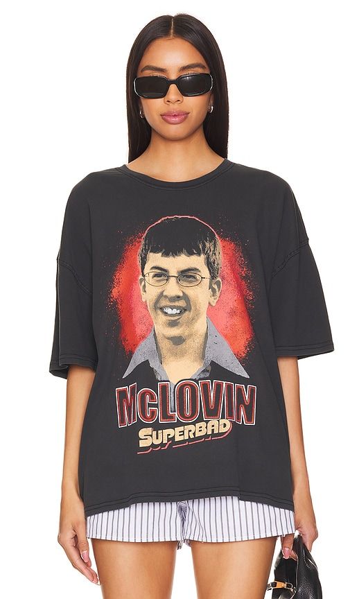 Superbad McLovin Oversized Tee in Black. - size M (also in L, S, XL/1X) - Philcos - Modalova