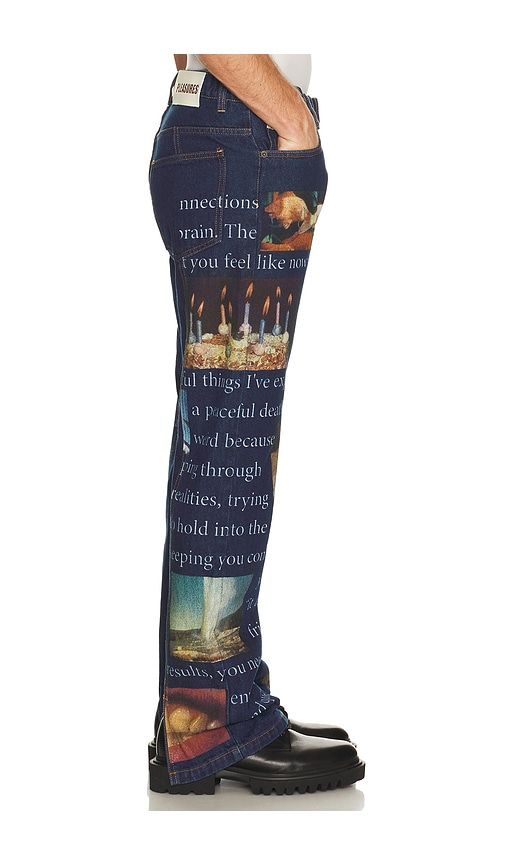 Connection Straight Leg Jeans in Blue. - size 28 (also in 30, 32, 34) - Pleasures - Modalova