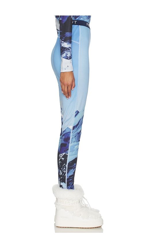 Printed Base Layer Leggings in Blue. - size L (also in S, XL, XS) - Perfect Moment - Modalova