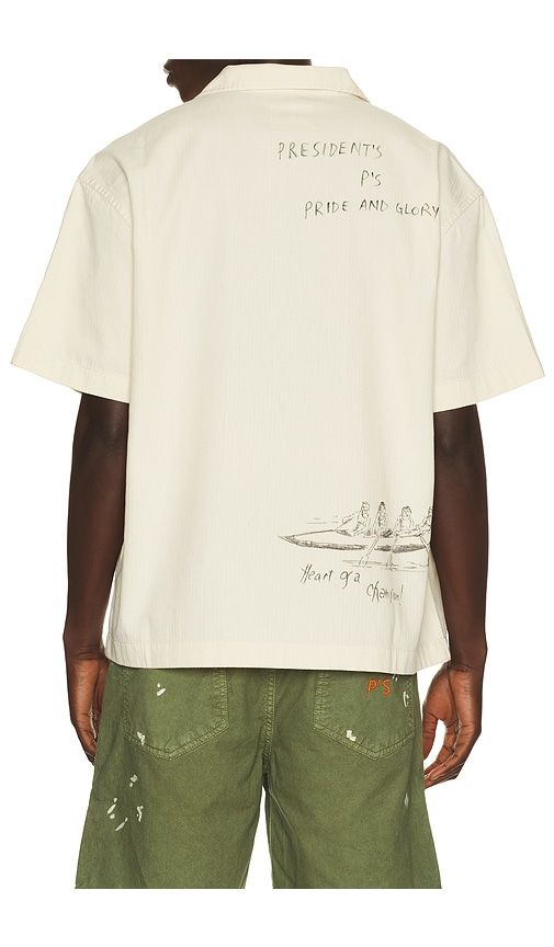 Hand Painted Reef Shirt in Cream. - size M (also in S) - President's - Modalova