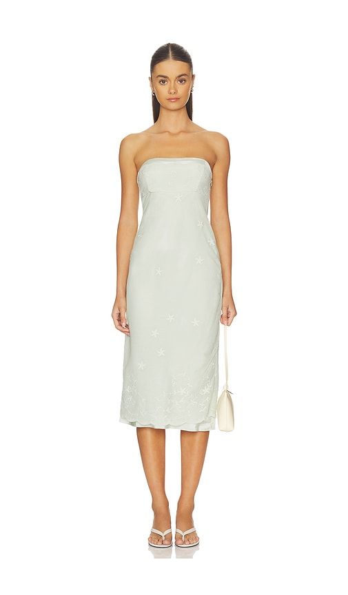 Cove Strapless Dress in Sage. - size M (also in S, XS) - Posse - Modalova