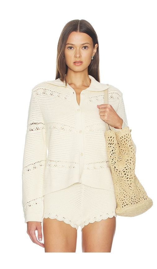 Dylan Cardigan in Ivory. - size L (also in M) - Posse - Modalova