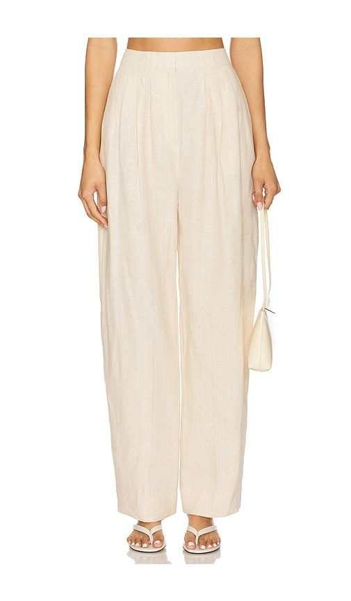 Lucille Trouser in Beige. - size L (also in M, S, XS) - Posse - Modalova