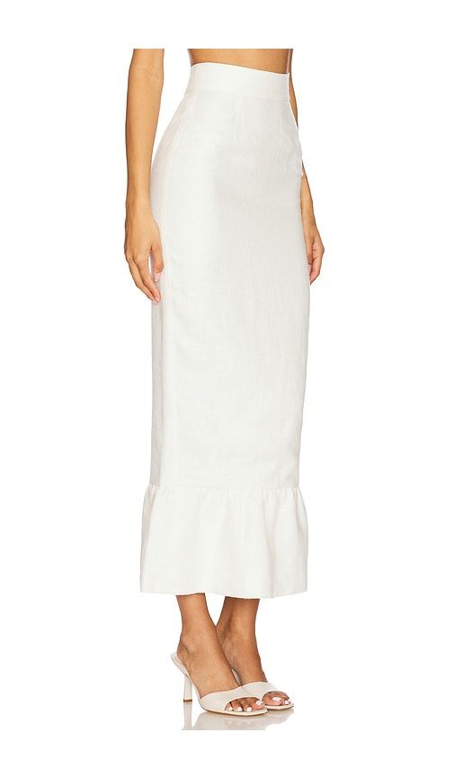 Matilda Column Skirt in Ivory. - size XL (also in XS) - Posse - Modalova