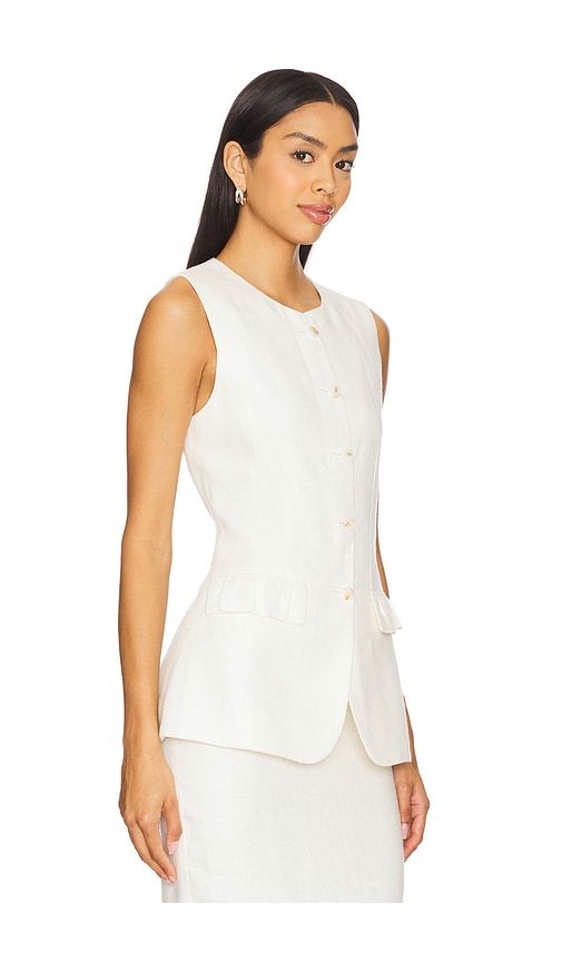 Matilda Gilet in Ivory. - size L (also in M, S, XS) - Posse - Modalova
