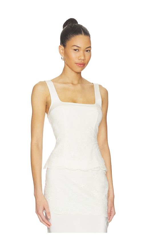 Cove Bodice in White. - size L (also in M, S) - Posse - Modalova