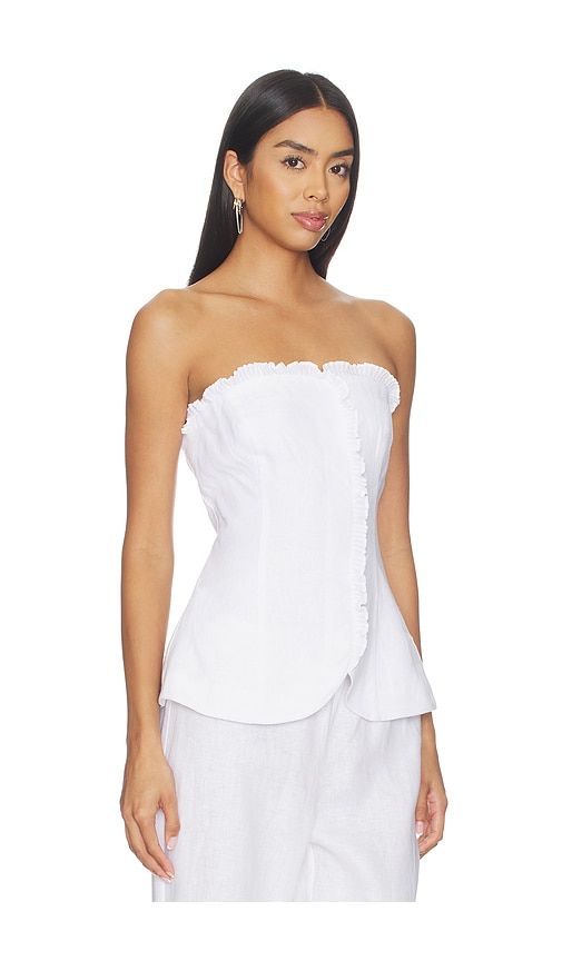 Florence Strapless Top in White. - size M (also in S, XS, XXS) - Posse - Modalova