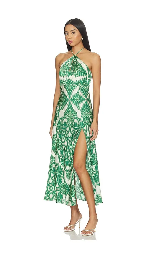 Stella Long Dress in Green. - size XS (also in L) - Poupette St Barth - Modalova