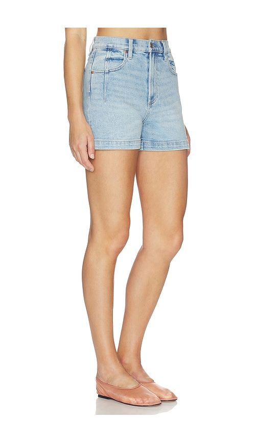 Aoki High Rise A-Line Shorts in Blue. - size 24 (also in 25, 26, 27, 28, 29, 30, 31, 32, 33) - PISTOLA - Modalova