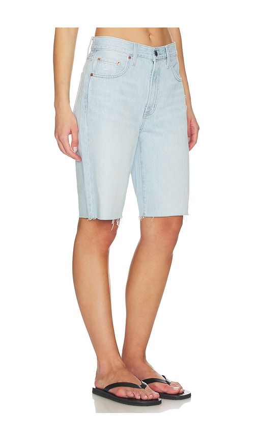 Nolan Relaxed Straight Cut Off Shorts in Blue. - size 25 (also in 26, 28) - PISTOLA - Modalova