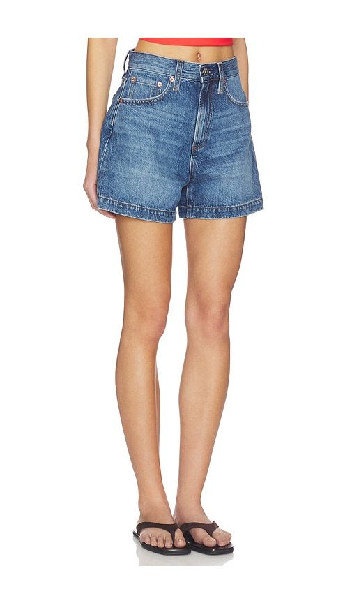 Saige High Rise Aline Short in Blue. - size 28 (also in 29, 30, 33) - PISTOLA - Modalova