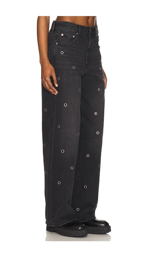 Hendrix High Rise Wide Leg Jeans in Black. - size 24 (also in 26, 27, 28, 33) - PISTOLA - Modalova