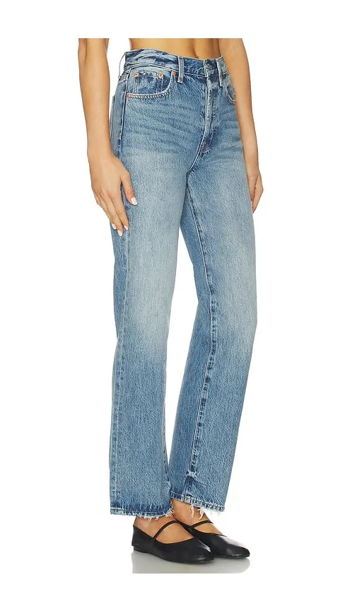 Cassie Super High Rise Straight Jeans in Blue. - size 24 (also in 26) - PISTOLA - Modalova
