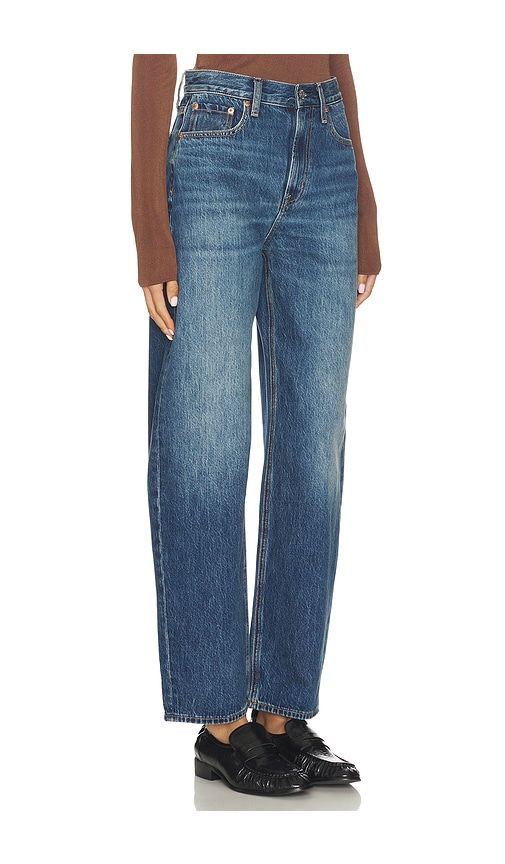 Wes High Rise Barrel Jeans in Blue. - size 23 (also in 26, 28, 33) - PISTOLA - Modalova