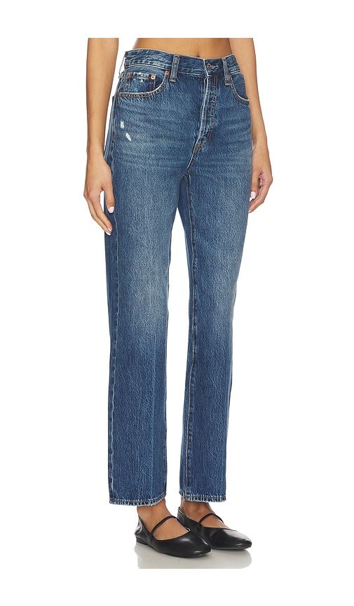 Cassie Super High Rise Straight Jeans in Blue. - size 27 (also in 29) - PISTOLA - Modalova