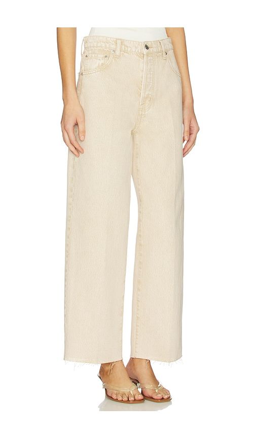 Tate Crop High Rise Bowed Wide Jeans in Tan. - size 29 (also in 30, 32) - PISTOLA - Modalova