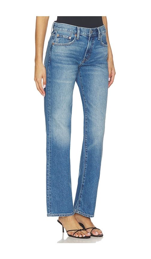 Issa Mid Rise Relaxed Straight Jeans in Blue. - size 24 (also in 25, 26, 27, 30) - PISTOLA - Modalova