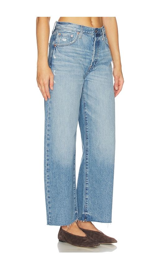 Tate Crop High Rise Bowed Wide Leg Jeans in Blue. - size 24 (also in 26) - PISTOLA - Modalova