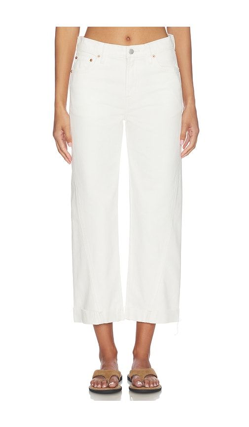 Kacey Mid Rise Cuffed Boyfriend Jeans in White. - size 25 (also in 26, 27, 28, 29) - PISTOLA - Modalova