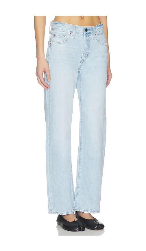 Lexi Mid Rise Bowed Straight Jeans in Blue. - size 24 (also in 26, 28, 29, 32) - PISTOLA - Modalova