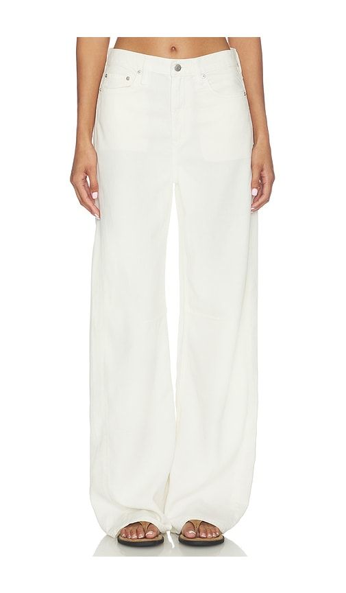 Sydney High Rise Bowed Wide Jeans in White. - size 25 (also in 27, 29, 30, 32) - PISTOLA - Modalova