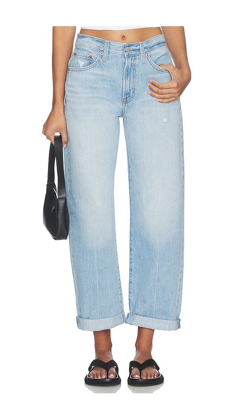 Donny Rolled Hem Boyfriend Jeans in Blue. - size 24 (also in 25, 26, 27) - PISTOLA - Modalova