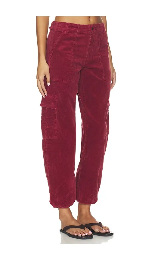 Honor Utility Cord Cargo Jeans in Red. - size 23 (also in 24, 25, 26, 27, 28, 29, 30, 31) - PISTOLA - Modalova