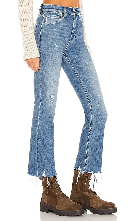 Lennon High Rise Cropped Boot Jeans in Denim-Medium. - size 25 (also in 26, 28) - PISTOLA - Modalova