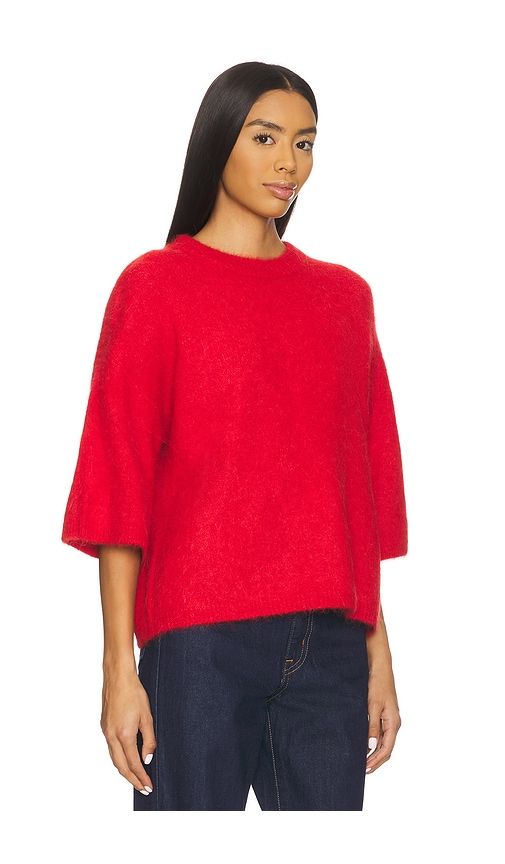 Micah Short Sleeve Crewneck Sweater in Red. - size L (also in M) - PISTOLA - Modalova