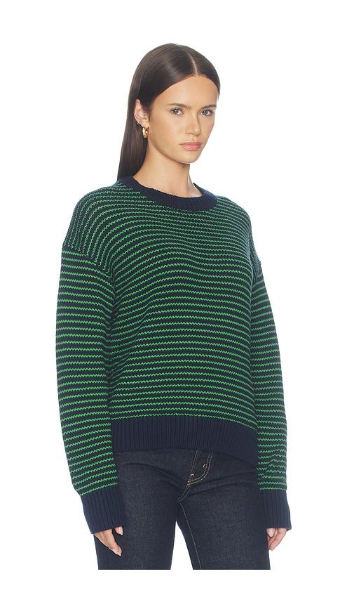 Aura Relaxed Crew Neck Sweater in Green. - size L (also in M, S, XL, XS) - PISTOLA - Modalova
