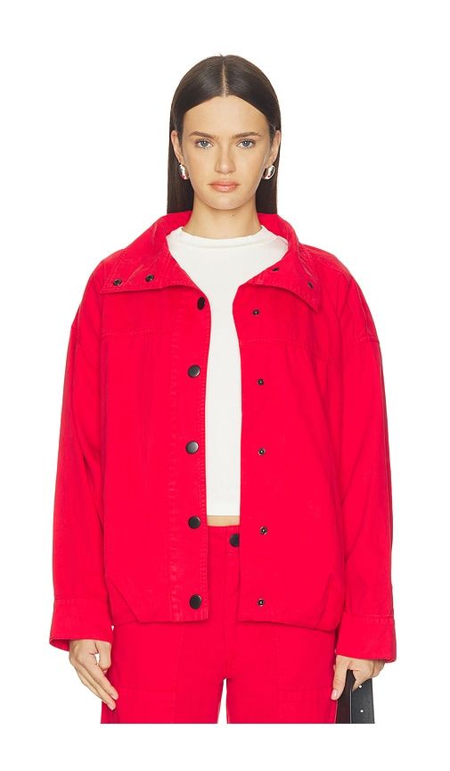 Liberty Funnel Neck Jacket in Red. - size L (also in M, S, XS) - PISTOLA - Modalova