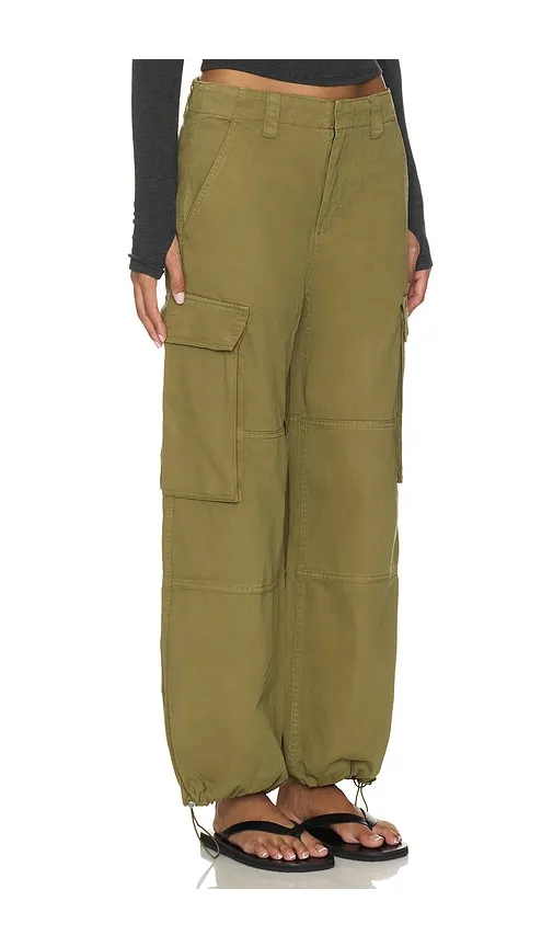 Petra Drawstring Harem Cargo Pant in Green. - size 24 (also in 25, 26, 27, 28, 29, 32, 33) - PISTOLA - Modalova