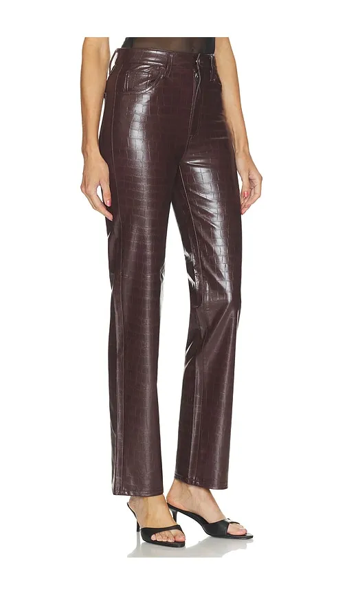 Cassie High Rise Straight Leg Pant in Brown. - size 23 (also in 24, 25, 26, 27, 28, 29, 30, 31) - PISTOLA - Modalova