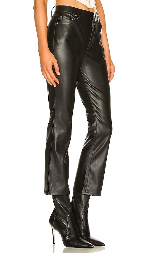 Lennon High Rise Cropped Boot Pant in Black. - size 29 (also in 32, 33) - PISTOLA - Modalova