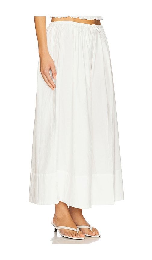 Noelle Poplin Maxi Skirt in White. - size L (also in M, XL) - PISTOLA - Modalova