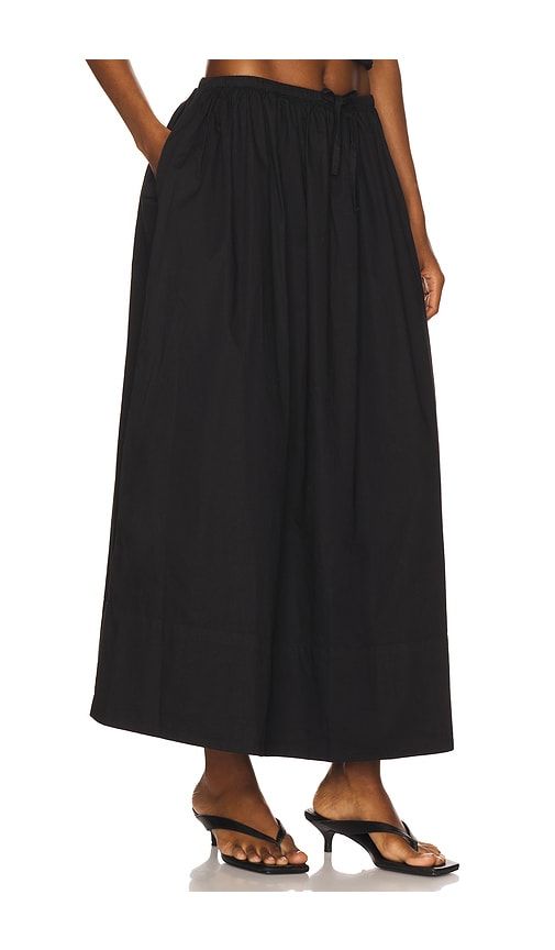 Noelle Poplin Maxi Skirt in Black. - size M (also in S) - PISTOLA - Modalova