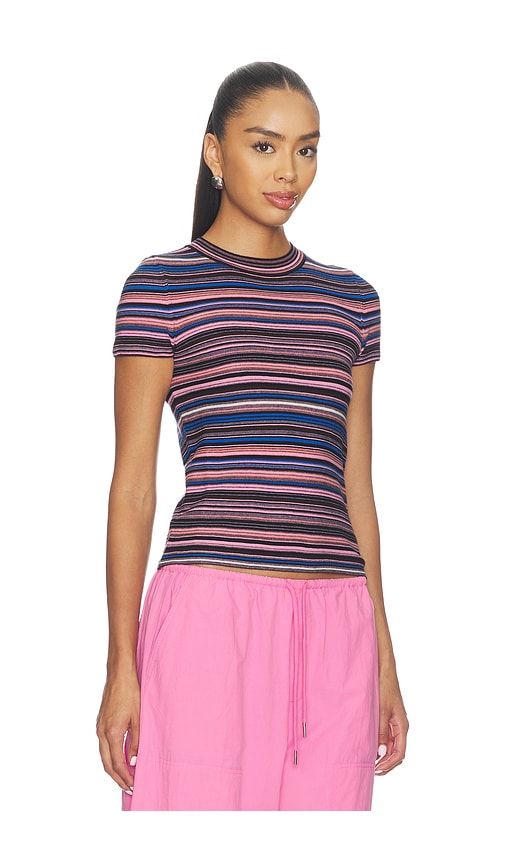 Selene Short Sleeve Sweater Tee in Multi. - size M (also in S, XS) - PISTOLA - Modalova