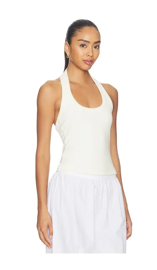 Nattie Modal Halter Tank Top in White. - size L (also in M, XL) - PISTOLA - Modalova