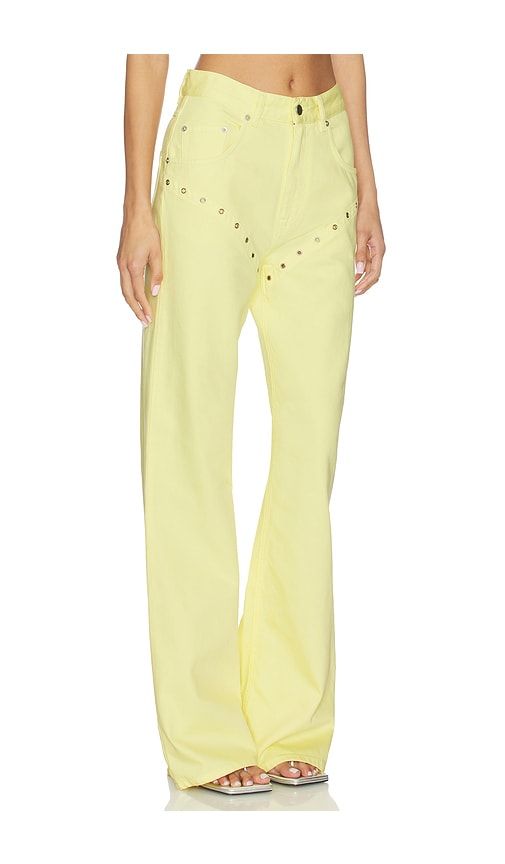 Cory Wide Leg Jean in Yellow. - size S (also in XS) - Palmatic Studio - Modalova