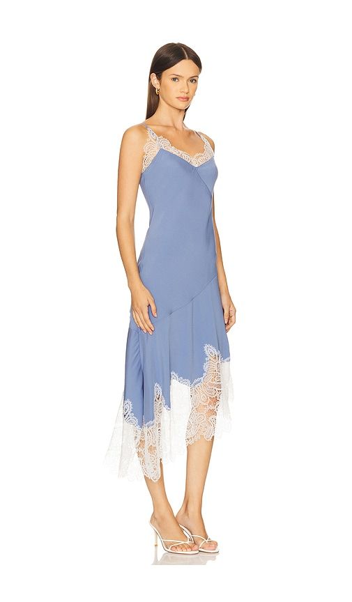 Bias Flare Hem Midi Dress in Blue. - size 0 (also in 4, 8) - Prabal Gurung - Modalova
