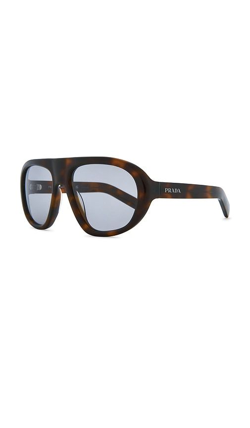 Prada Circular Sunglasses in Brown - Prada - Modalova