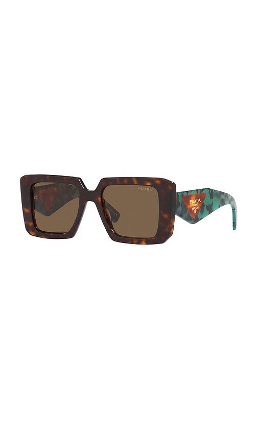 Square Sunglasses in Chocolate - Prada - Modalova