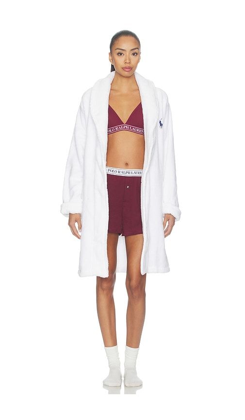 Sleep Bear Terry Robe in Ivory. - size L/XL (also in S/M) - Polo Ralph Lauren Intimates - Modalova