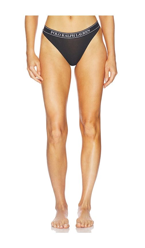Midrise Thong 3 Pack in Black,,White. - size M (also in XS) - Polo Ralph Lauren Intimates - Modalova