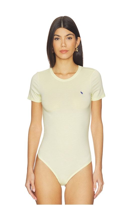 Short Sleeve Bodysuit in Yellow. - size L (also in XL, XS) - Polo Ralph Lauren Intimates - Modalova
