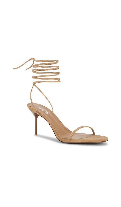 Lidia Lace Up Sandal 70 in Beige. - size 37 (also in 38, 39) - Paris Texas - Modalova