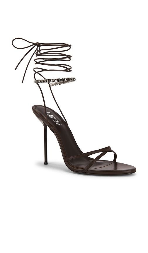 Lidia Lace Up Sandal in Brown. - size 36 (also in 37, 38, 39, 41) - Paris Texas - Modalova